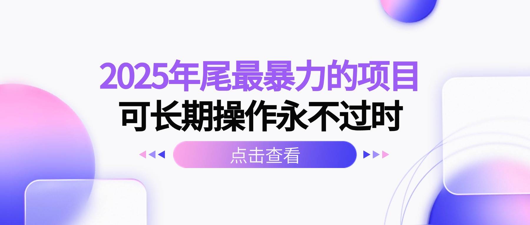 (10.19)2025年尾最暴力的项目可长期操作永不过时