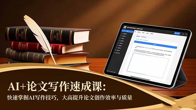 (11.15)AI+论文写作速成课：快速掌握AI写作技巧，大幅提升论文创作效率与质量